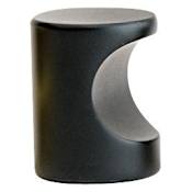 Emtek Finger Pull 7/8 Inch Cylindrical Cabinet Knob from the Contemporary Collection Flat Black
