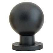 Emtek Globe 1-1/8 Inch Round Cabinet Knob from the Contemporary Collection Flat Black