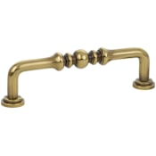 Emtek Spindle 6 Inch Center to Center Handle Cabinet Pull from the Traditional Collection - 10 Pack French Antique