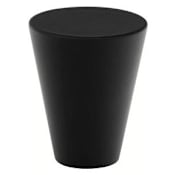 Emtek Cone 1 Inch Conical Cabinet Knob from the Contemporary Collection Flat Black