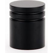 Emtek Metric 1 Inch Cylindrical Cabinet Knob from the Contemporary Collection Flat Black