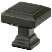Emtek Geometric Square 1-5/8 Inch Square Cabinet Knob from the Geometric Collection Oil Rubbed Bronze