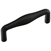 Emtek Dane 4 Inch Center to Center Handle Cabinet Pull Flat Black