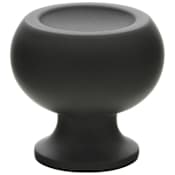 Emtek Atomic 1 Inch Mushroom Cabinet Knob Flat Black