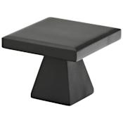 Emtek Podium 1-3/4 Inch Square Cabinet Knob from the Mid Century Modern Collection Flat Black