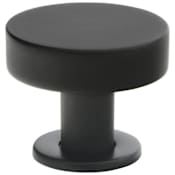 Emtek Cadet 1-3/4 Inch Mushroom Cabinet Knob from the Mid Century Modern Collection - 25 Pack Flat Black