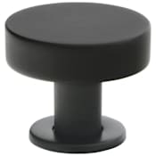 Emtek Cadet 1-3/4 Inch Mushroom Cabinet Knob from the Mid Century Modern Collection Flat Black