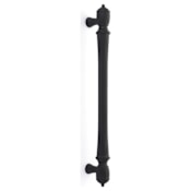 Emtek Spindle 12 Inch Center to Center Appliance Pull from the Traditional Collection Flat Black