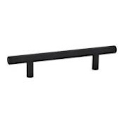 Emtek Bar 18 Inch Center to Center Appliance Pull from the Contemporary Collection Flat Black