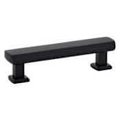 Emtek Art Deco 4 Inch Center to Center Bar Cabinet Pull Flat Black