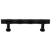 Emtek Tribeca 8 Inch Center to Center Bar Cabinet Pull from the Art Deco Collection Flat Black