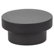 Emtek District 1-5/8 Inch Mushroom Cabinet Knob from the Urban Modern Collection Flat Black