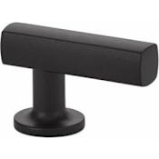 Emtek Freestone 1-7/8 Inch Designer Cabinet Knob from the Urban Modern Collection Flat Black