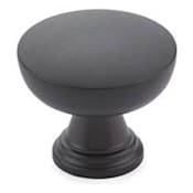Emtek Overland 1-3/4 Inch Mushroom Cabinet Knob from the Transitional Heritage Collection Flat Black