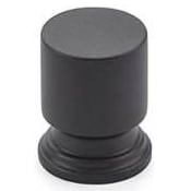 Emtek Prosser 1 Inch Cylindrical Cabinet Knob from the Transitional Heritage Collection Flat Black