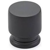Emtek Prosser 1-1/4 Inch Cylindrical Cabinet Knob from the Transitional Heritage Collection Flat Black