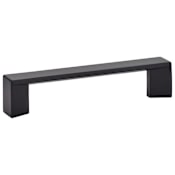 Emtek Trinity 5 Inch Center to Center Handle Cabinet Pull from the Contemporary Collection Flat Black