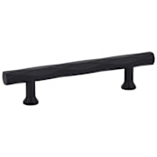 Emtek Tribeca 12 Inch Center to Center Bar Cabinet Pull from the Art Deco Collection Flat Black