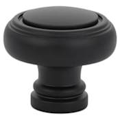 Emtek Norwich 1-1/4 Inch Mushroom Cabinet Knob from the Traditional Collection Flat Black