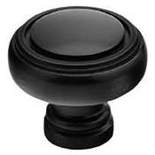 Emtek Norwich 1-5/8 Inch Mushroom Cabinet Knob from the Traditional Collection Flat Black