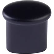 Emtek Habitat 3/4 Inch Oval Cabinet Knob Flat Black