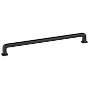 Emtek Westridge 10 Inch Center to Center Handle Cabinet Pull from the Timeless Classic Collection Flat Black