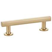 Emtek Freestone 10 Inch Center to Center Bar Cabinet Pull from the Urban Modern Collection Satin Brass