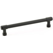 Emtek Jasper 6 Inch Center to Center Bar Cabinet Pull from the Industrial Modern Collection Flat Black