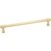 Emtek Jasper 8 Inch Center to Center Bar Cabinet Pull from the Industrial Modern Collection Satin Brass