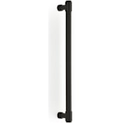 Emtek Jasper 12 Inch Center to Center Bar Appliance Pull from the Industrial Modern Collection Flat Black