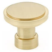 Emtek Haydon 1-1/4 Inch Mushroom Cabinet Knob from the Industrial Modern Collection Satin Brass