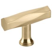 Emtek Tribeca 2 Inch Bar Cabinet Knob from the Art Deco Collection Satin Brass