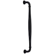Emtek Blythe 12 Inch Center to Center Handle Appliance Pull from the Transitional Heritage Collection Flat Black