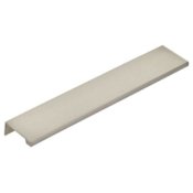 Emtek Modern Edge 3 Inch Center to Center Finger Cabinet Pull from the Contemporary Collection Satin Nickel