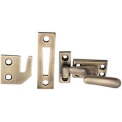 Emtek 2-1/16" Height x 1-1/16" Width Large Size Solid Brass Casement Latch French Antique