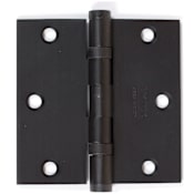 Emtek 3.5" x 3.5" Solid Brass Square Corner Ball Bearing Mortise Hinge - Pair Oil Rubbed Bronze