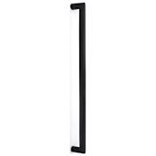 Emtek Rail 18 Inch Center to Center Appliance Pull Set from the Sandcast Bronze Collection - Back to Back Mounting Flat Black Bronze