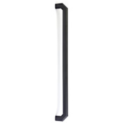 Emtek Riviera 18 Inch Center to Center Appliance Pull Set from the Hollywood Regency Collection - Back to Back Mounting Flat Black