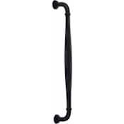 Emtek Blythe 12 Inch Center to Center Appliance Pull Set from the Transitional Heritage Collection - Back to Back Mounting
Flat Black