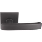 Emtek Geneva Brass Modern Passage Door Leverset with the Concealed Screws Flat Black