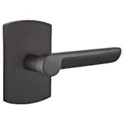 Emtek Aurora Sandcast Bronze Passage Door Leverset with the Concealed Screws Flat Black