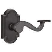 Emtek Padua Lost Wax Cast Bronze Passage Door Leverset with the Concealed Screws Flat Black