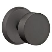 Emtek Bronze Round Knob Rustic Modern Privacy Door Knob Set with Concealed Screws Flat Black