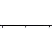 Emtek Concealed Mounting Knurled 36 Inch Center to Center Bar Appliance Pull with Rectangular Bar Stem from the SELECT Collection Flat Black / Flat Black Stem