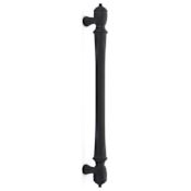 Emtek Spindle 12 Inch Center to Center Bar Appliance Pull Flat Black
