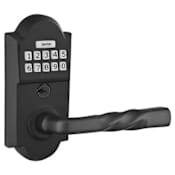 Emtek Electronic Storeroom Door Lever Set Flat Black