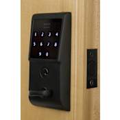 Emtek EMTouch Electronic Keypad Deadbolt from the Brass Modern Collection Flat Black