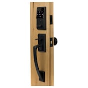 Emtek EMTouch Electronic Keypad Handleset from the Brass Modern Collection Flat Black