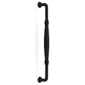 Emtek Tuscany Bronze Fluted 12" Center to Center Back to Back Appliance Door Pull Set Flat Black Bronze
