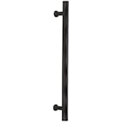 Emtek Tribeca 12" Center to Center Back to Back Appliance Door Pull Set Flat Black